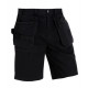 Short artisan poches libres noir  15341310