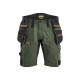 Short artisan stretch STRIKER 19721149 - Couleur au choix Vert forêt-Rouille