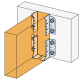 Connecteurs ajustables SJHL80 Simpson (carton de 50) 