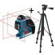 Laser en croix GLL 3-80 P + Trépied BT 150 BOSCH Professional - 0601063306 