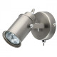 Spot argenté industrial 1 ampoule 13 cm