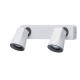 Spot blanc techno 2 ampoules 21 cm
