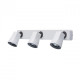 Spot blanc techno 3 ampoules 21 cm