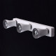 Spot blanc techno 3 ampoules 21 cm 