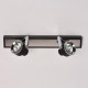 Spot noir techno 2 ampoules 13 cm 