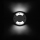 Spot xena led, aluminium, polycarbonate, double éclairage opposé 