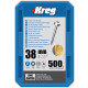 Vis à trous de poche Kreg Revêtu de Zinc Pan-Head, Filetage fin - KREG - SPS-F150-500-INT