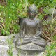 Statuette bouddha appel de la terre à témoin 30 cm - gris anthracite  30 cm - gris anthracite 