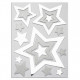 Stickers étoiles de noël 29 x 40 cm codico