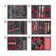 Composition d'outils 6 tiroirs pour servante KS TOOLS - 455 pièces - 714.0452