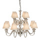 Suspension 12 ampoules polina, nickel et cristal - Coloris au choix