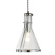 Suspension 19 cm roxbury, en chrome et verre