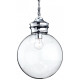 Suspension 20 cm omar, chrome et verre