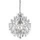 Suspension 3 ampoules harrietta, en chrome et cristal