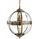 Suspension 3 ampoules mayfair, laiton antique
