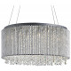 Suspension 8 ampoules beatrix, en chrome et cristal