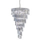 Suspension 9 ampoules sigma, en chrome et acrylique