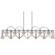 Suspension anthea, noir et cuivre, 6 ampoules