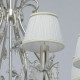 Suspension argentée elegance 8 ampoules 140 cm 