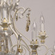 Suspension blanche country 12 ampoules 282 cm 