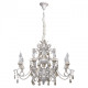 Suspension blanche country 8 ampoules 272 cm