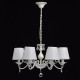 Suspension blanche elegance 6 ampoules 82 cm 