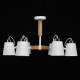 Suspension blanche megapolis 6 ampoules 40 cm 