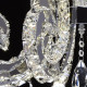 Suspension chromée crystal 80 ampoules 132 cm 