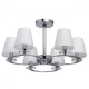 Suspension chromée elegance 6 ampoules 34 cm