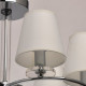 Suspension chromée elegance 6 ampoules 34 cm 