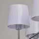 Suspension chromée megapolis 6 ampoules 40 cm 