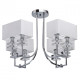 Suspension chromée megapolis 8 ampoules 46 cm