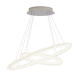 Suspension circle, en chrome et cristal, 83 cm