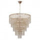 Suspension dorée crystal 10 ampoules 90 cm