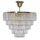 Suspension dorée crystal 5 ampoules 43 cm