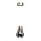 Suspension dorée loft 1 ampoule 115 cm