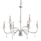 Suspension finsbury park, nickel poli, 9 ampoules, sans abat-jour