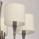 Suspension grise elegance 5 ampoules 83 cm 