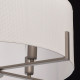 Suspension grise megapolis 6 ampoules 70 cm 