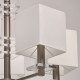Suspension grise megapolis 8 ampoules 82 cm 