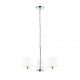 Suspension harvey, nickel, 3 abat-jour