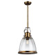 Suspension hobson large verre tacheté - Coloris au choix