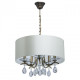 Suspension laiton elegance 5 ampoules 74 cm