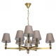Suspension laiton neoclassic 8 ampoules 89 cm