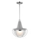 Suspension livinstone, nickel poli et verre, grand