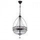 Suspension marron loft 6 ampoules 155 cm