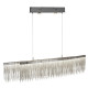 Suspension memphis, argent satiné