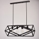 Suspension noire loft 4 ampoules 89 cm 