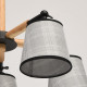 Suspension noire megapolis 5 ampoules 41 cm 