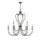 Suspension pimlico, bronze foncé, 9 ampoules
